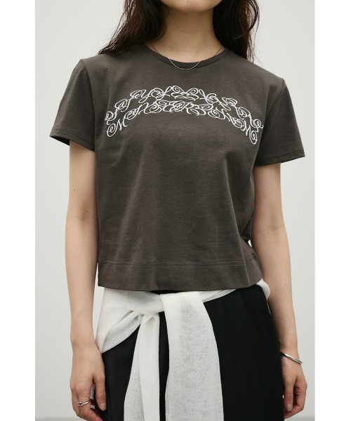 STYLEMIXER(スタイルミキサー)の「グラフィックロゴT(Tシャツ/カットソー・レディース・グレー/ライトベージュ/ホワイト・FREE)」の2枚目の写真