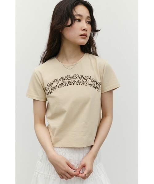 STYLEMIXER(スタイルミキサー)の「グラフィックロゴT(Tシャツ/カットソー・レディース・グレー/ライトベージュ/ホワイト・FREE)」の13枚目の写真