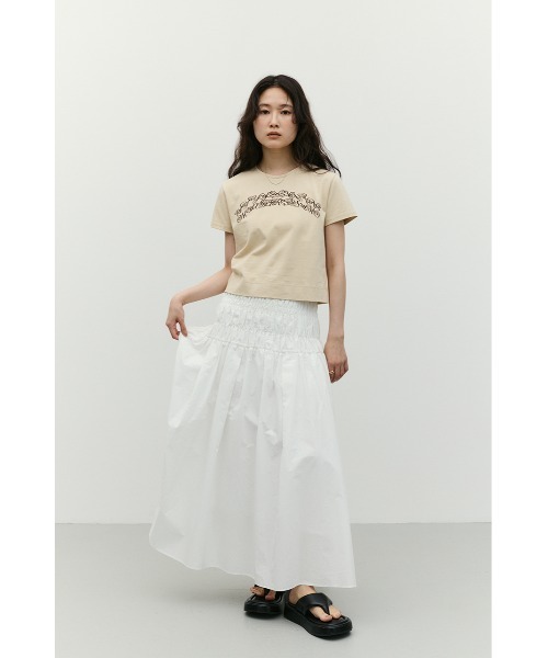 STYLEMIXER(スタイルミキサー)の「グラフィックロゴT(Tシャツ/カットソー・レディース・グレー/ライトベージュ/ホワイト・FREE)」の15枚目の写真