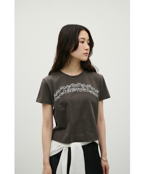 STYLEMIXER(スタイルミキサー)の「グラフィックロゴT(Tシャツ/カットソー・レディース・グレー/ライトベージュ/ホワイト・FREE)」の5枚目の写真