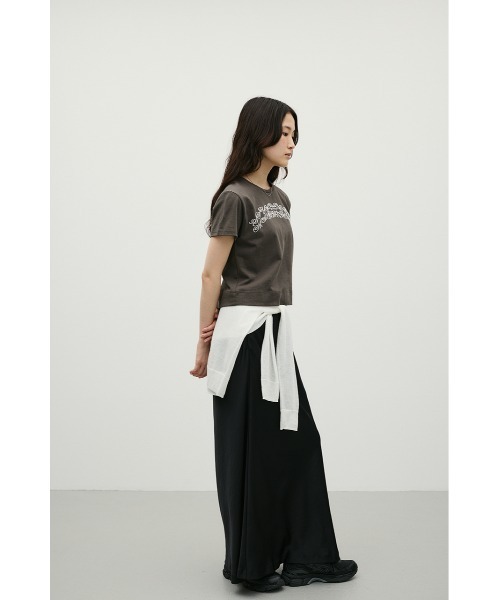 STYLEMIXER(スタイルミキサー)の「グラフィックロゴT(Tシャツ/カットソー・レディース・グレー/ライトベージュ/ホワイト・FREE)」の6枚目の写真