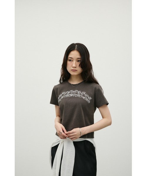 STYLEMIXER(スタイルミキサー)の「グラフィックロゴT(Tシャツ/カットソー・レディース・グレー/ライトベージュ/ホワイト・FREE)」の7枚目の写真