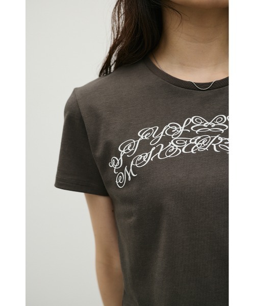 STYLEMIXER(スタイルミキサー)の「グラフィックロゴT(Tシャツ/カットソー・レディース・グレー/ライトベージュ/ホワイト・FREE)」の9枚目の写真