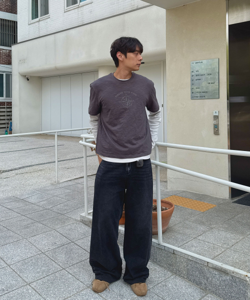 DNSR（ディーエヌエスアール）の「[オンフリックxDNSR] コンパススラブセミクロップTシャツ（Tシャツ/カットソー・メンズ・その他・MEDIUM/LARGE/X-LARGE）」の6枚目の写真