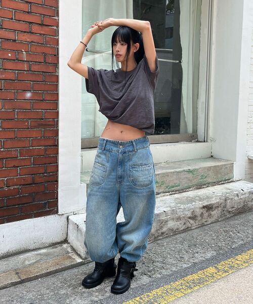 DNSR（ディーエヌエスアール）の「[オンフリックxDNSR] コンパススラブセミクロップTシャツ（Tシャツ/カットソー・メンズ・その他・MEDIUM/LARGE/X-LARGE）」の9枚目の写真