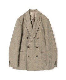 ミックスリネン ダブルブレストジャケット