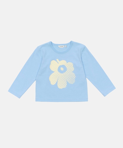 marimekko(マリメッコ)の「【Kids】Paja Unikko Logo Ii / shirt(Tシャツ/カットソー・キッズ・ライトブルー・104/92)」の1枚目の写真