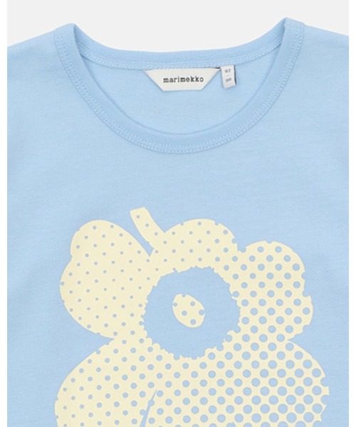 marimekko(マリメッコ)の「【Kids】Paja Unikko Logo Ii / shirt(Tシャツ/カットソー・キッズ・ライトブルー・104/92)」の3枚目の写真