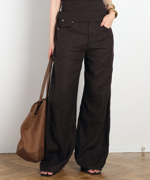Citizens of humanity(シチズンズオブヒューマニティー)の「【Citizens of humanity】DRAWSTRING TROUSER(その他パンツ・レディース・ブラウン/ブラック・26/27)」の2枚目の写真