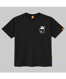 ポケット-ニャン 半袖Tシャツ 男女共用 ビッグサイズ