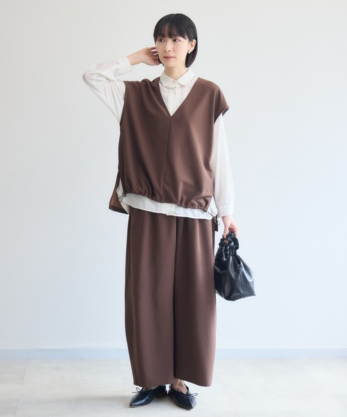 Paradise Picnic(パラダイスピクニック)の「cloche カットジョーゼットイージーパンツ(その他パンツ・レディース・ブラウン/ベージュ/ブラック・FREE)」の17枚目の写真