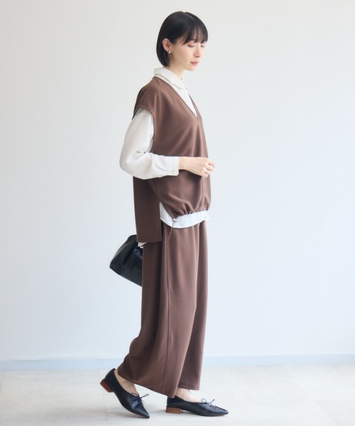Paradise Picnic(パラダイスピクニック)の「cloche カットジョーゼットイージーパンツ(その他パンツ・レディース・ブラウン/ベージュ/ブラック・FREE)」の18枚目の写真