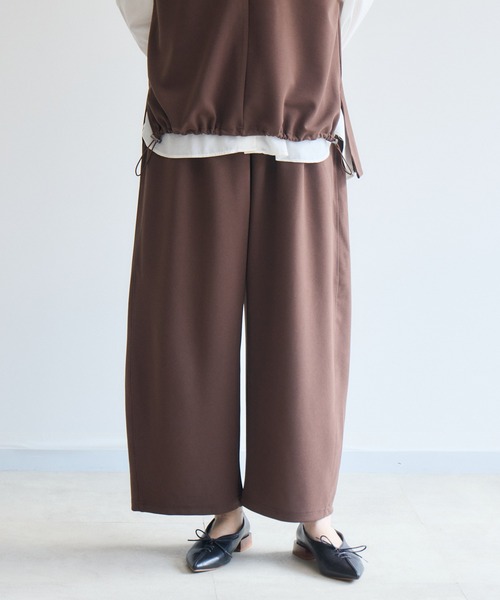 Paradise Picnic(パラダイスピクニック)の「cloche カットジョーゼットイージーパンツ(その他パンツ・レディース・ブラウン/ベージュ/ブラック・FREE)」の19枚目の写真