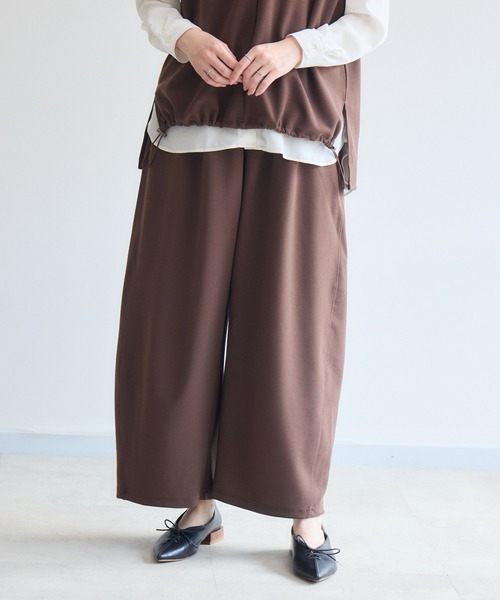 Paradise Picnic(パラダイスピクニック)の「cloche カットジョーゼットイージーパンツ(その他パンツ・レディース・ブラウン/ベージュ/ブラック・FREE)」の22枚目の写真