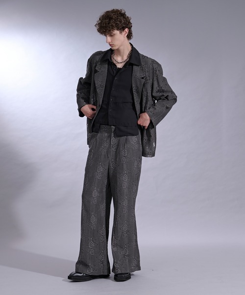 Ellno Loset（エルノロゼット）の「ポケットデザインシアーシャツ（シャツ/ブラウス・メンズ・パープル/ブラック・SMALL/LARGE/MEDIUM）」の10枚目の写真