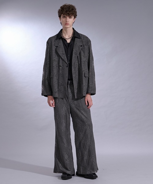 Ellno Loset（エルノロゼット）の「ポケットデザインシアーシャツ（シャツ/ブラウス・メンズ・パープル/ブラック・SMALL/LARGE/MEDIUM）」の9枚目の写真