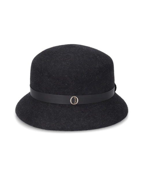 Chapeau d' O（シャポードオー）の「Chapeau d' O  Curve Brim Felt Cloche / シャポードオー（ハット・レディース・グレー/ブラック・M/57.5cm）」の5枚目の写真