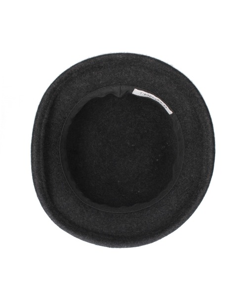 Chapeau d' O（シャポードオー）の「Chapeau d' O  Curve Brim Felt Cloche / シャポードオー（ハット・レディース・グレー/ブラック・M/57.5cm）」の7枚目の写真
