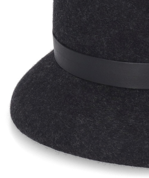Chapeau d' O（シャポードオー）の「Chapeau d' O  Curve Brim Felt Cloche / シャポードオー（ハット・レディース・グレー/ブラック・M/57.5cm）」の8枚目の写真