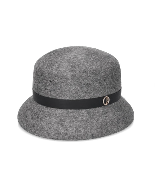 Chapeau d' O（シャポードオー）の「Chapeau d' O  Curve Brim Felt Cloche / シャポードオー（ハット・レディース・グレー/ブラック・M/57.5cm）」の15枚目の写真