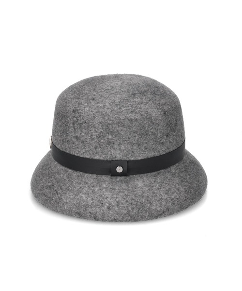 Chapeau d' O（シャポードオー）の「Chapeau d' O  Curve Brim Felt Cloche / シャポードオー（ハット・レディース・グレー/ブラック・M/57.5cm）」の16枚目の写真