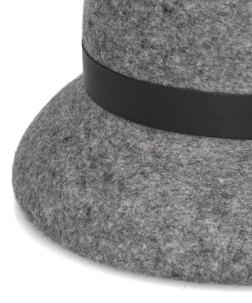 Chapeau d' O（シャポードオー）の「Chapeau d' O  Curve Brim Felt Cloche / シャポードオー（ハット・レディース・グレー/ブラック・M/57.5cm）」の17枚目の写真