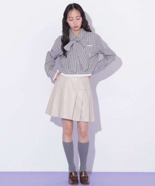 JILL by JILL STUART(ジルバイジルスチュアート)の「<BEARシリーズ>クロップドシャツ(シャツ/ブラウス・レディース・ブルー系その他/ブラック系その他/ブルー・FREE)」の22枚目の写真