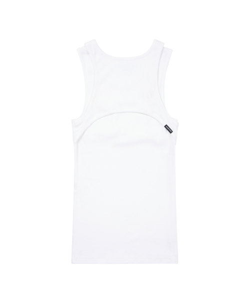 AAKAM(アーカム)の「Back Layered Sleeveless (White)(Tシャツ/カットソー・レディース・その他・FREE)」の2枚目の写真