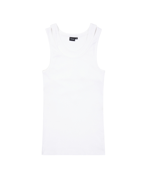 AAKAM(アーカム)の「Back Layered Sleeveless (White)(Tシャツ/カットソー・レディース・その他・FREE)」の3枚目の写真