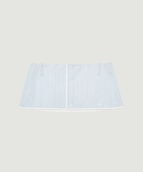 GRVRGROVE(グローブ)の「SENA LAYERED SKIRT(スカート・レディース・ライトブルー/ブラウン・MEDIUM/SMALL)」の4枚目の写真