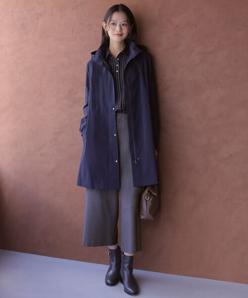 J.PRESS(ジェイプレス)の「Artirosa フーデッド ロング コート(その他アウター・レディース・ネイビー系/ベージュ系・T13/T15)」の3枚目の写真