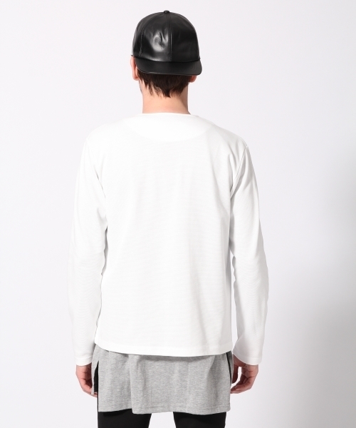 HARE(ハレ)の「カンフーポンチカーディガン(HARE)(カーディガン/ボレロ・メンズ・ブラック/オフホワイト/ブルー・SMALL/MEDIUM)」の5枚目の写真