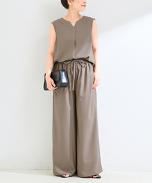 《追加2》《S/Mサイズ展開》《2点セット》リネンライクセットアップ