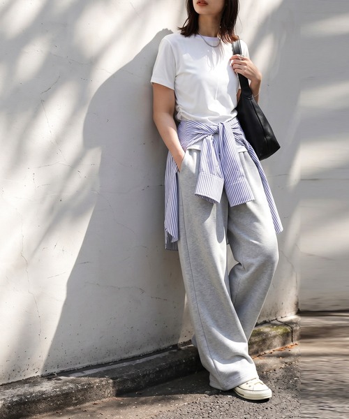 antiqua(アンティカ)の「オーバーサイズ シャツ(シャツ/ブラウス・レディース・ピンク/グレー系その他・ONESIZE)」の6枚目の写真