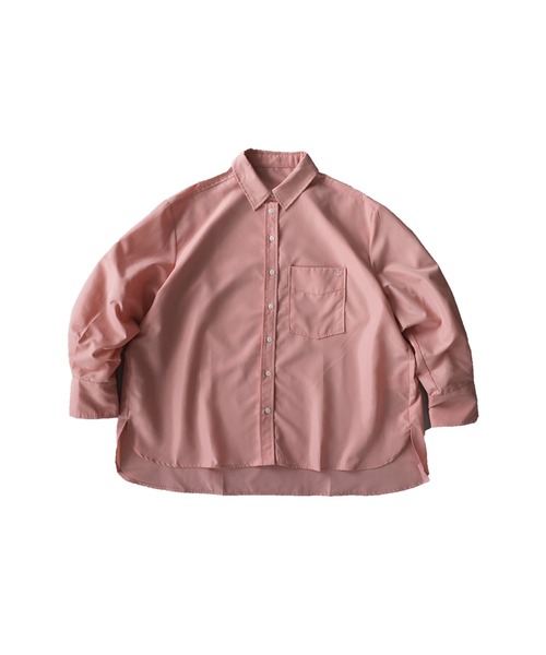 antiqua(アンティカ)の「オーバーサイズ シャツ(シャツ/ブラウス・レディース・ピンク/グレー系その他・ONESIZE)」の15枚目の写真