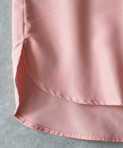 antiqua(アンティカ)の「オーバーサイズ シャツ(シャツ/ブラウス・レディース・ピンク/グレー系その他・ONESIZE)」の17枚目の写真