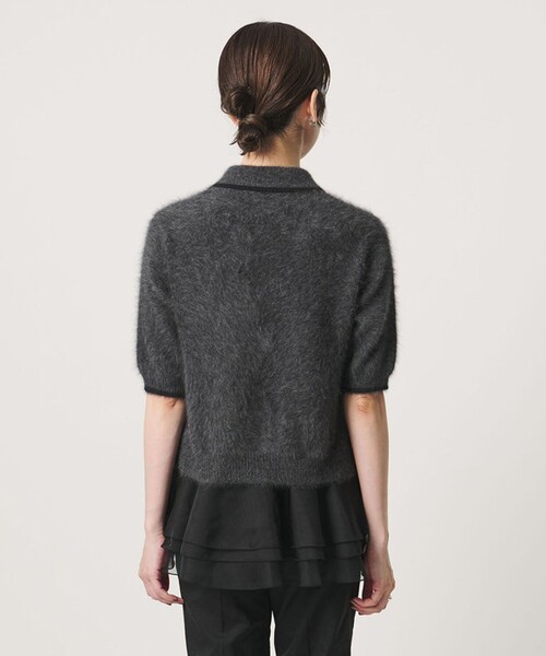 UNITED ARROWS(ユナイテッドアローズ)の「フォックスカシミヤ オーガンジーコンビ ポロニット(ニット/セーター・レディース・ダークグレー/その他2/ダークブラウン・FREE)」の19枚目の写真