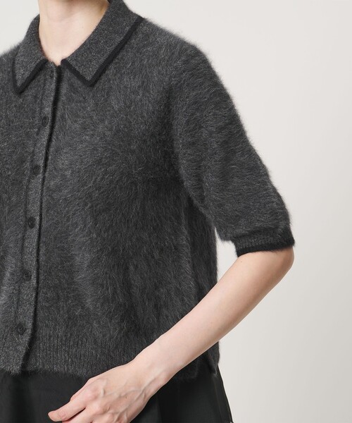 UNITED ARROWS(ユナイテッドアローズ)の「フォックスカシミヤ オーガンジーコンビ ポロニット(ニット/セーター・レディース・ダークグレー/その他2/ダークブラウン・FREE)」の21枚目の写真