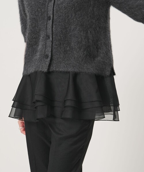 UNITED ARROWS(ユナイテッドアローズ)の「フォックスカシミヤ オーガンジーコンビ ポロニット(ニット/セーター・レディース・ダークグレー/その他2/ダークブラウン・FREE)」の22枚目の写真
