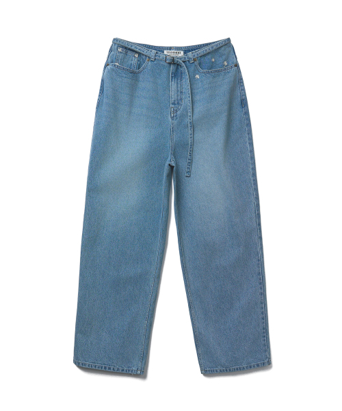 TTUDEMENT（トュードメント）の「EMBROIDERED DENIM PANTS_LIGHT BLUE（デニムパンツ・レディース・その他・SMALL/MEDIUM）」の3枚目の写真