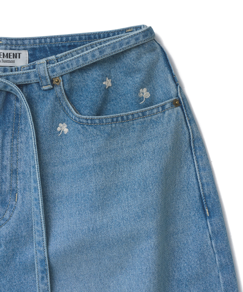 TTUDEMENT（トュードメント）の「EMBROIDERED DENIM PANTS_LIGHT BLUE（デニムパンツ・レディース・その他・SMALL/MEDIUM）」の6枚目の写真