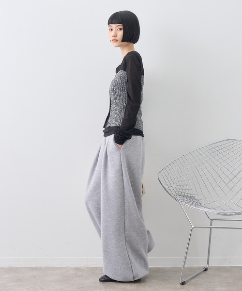 NOGLE(ノグル)の「【NOGLE/ノグル】ワイドスウェットパンツ(スウェットパンツ・レディース・ブラック/ヘザーグレー/ネイビー/チャコールグレー・M/S)」の22枚目の写真