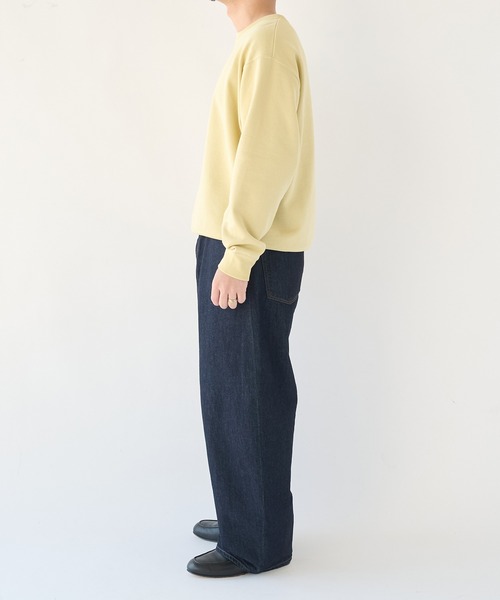 STUDIOUS(ステュディオス)の「【STUDIOUS】Light Clear Sweatshirt(スウェット・メンズ・ナチュラル/イエロー/ダークネイビー・2/1)」の11枚目の写真