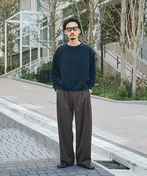 STUDIOUS(ステュディオス)の「【STUDIOUS】Light Clear Sweatshirt(スウェット・メンズ・ナチュラル/イエロー/ダークネイビー・2/1)」の14枚目の写真