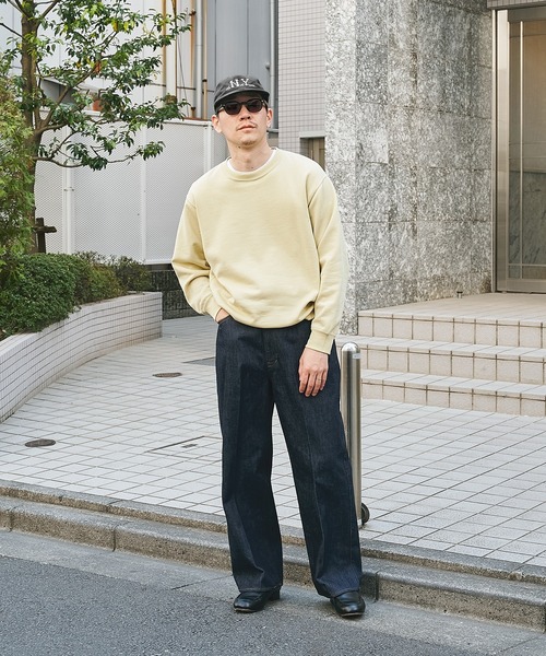 STUDIOUS(ステュディオス)の「【STUDIOUS】Light Clear Sweatshirt(スウェット・メンズ・ナチュラル/イエロー/ダークネイビー・2/1)」の15枚目の写真