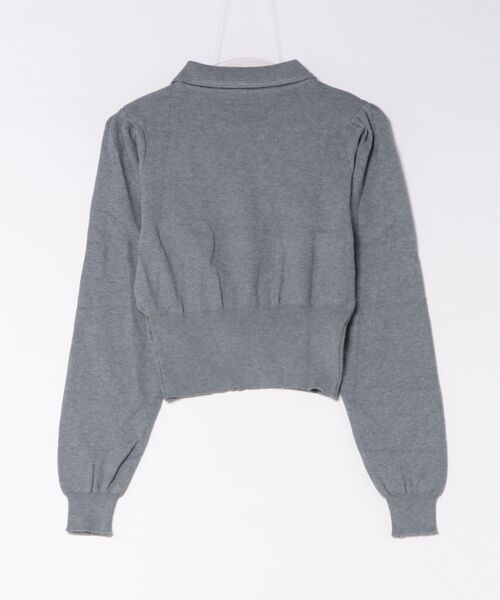 AsRiRe（アスリレイ）の「26aw 【リボン取り外し可能】配色カラーニットトップス（ニット/セーター・レディース・グレー/ホワイト・M）」の16枚目の写真