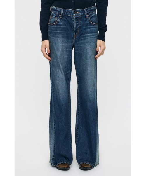 MOUSSY(マウジー)の「【26年AW新作】TWISTED WIDE STRAIGHT(デニムパンツ・レディース・ブルー/ダークブルー・1/2/0)」の14枚目の写真
