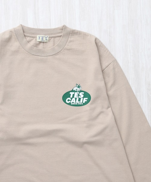 The Endless Summer（エンドレスサマー）の「TES TEAM LOGO PT LONG SLEEVE T-SHIRT / ロンT（Tシャツ/カットソー・メンズ・ホワイト/グレー/ブラック/ベージュ・LARGE/X-LARGE/XX-LARGE/MEDIUM/SMALL）」の8枚目の写真