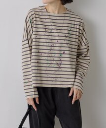 ear PAPILLONNER（イアパピヨネ）の「ペイントロングTシャツ【SUM1 STYLE】（Tシャツ/カットソー）」