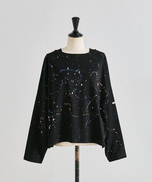 ear PAPILLONNER(イアパピヨネ)の「ペイントロングTシャツ【SUM1 STYLE】(Tシャツ/カットソー・レディース・ブラック/ベージュ/ブラウン/ブラック系その他/ブラウン系その他・FREE)」の13枚目の写真